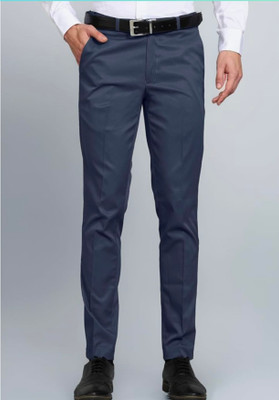 rudra trading Regular Fit Men Light Blue Trousers