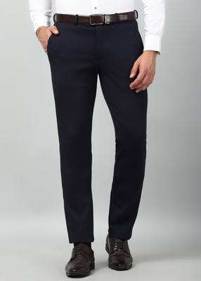 PETER ENGLAND Regular Fit Men Blue Trousers