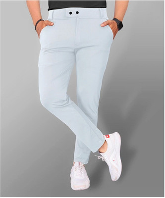 Vimla Textile Regular Fit Men White Trousers