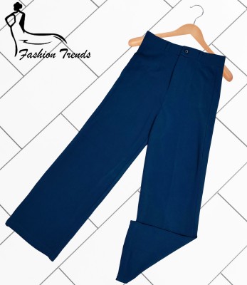 Marc Laurent Regular Fit Women Dark Blue Trousers