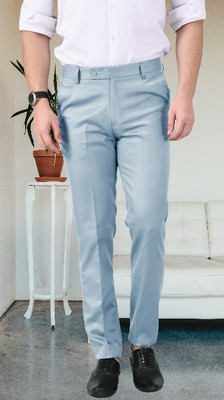 AD & AV Regular Fit Men Light Blue Trousers