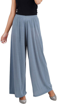 HouseOfCommon Flared Women Grey Trousers