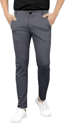 chirag enterprises Regular Fit Men Grey Trousers