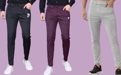 JSGARMENT Regular Fit Men Black Trousers