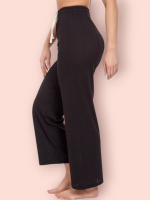 Empracee Comfort Fit Women Black Trousers