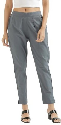 ZIBHI Regular Fit Women Grey Trousers