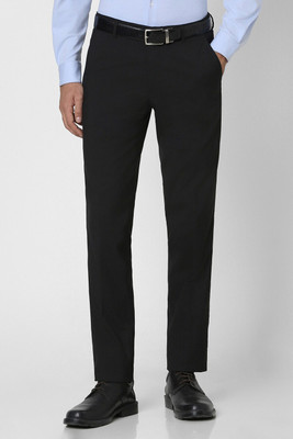 PETER ENGLAND Slim Fit Men Black Trousers