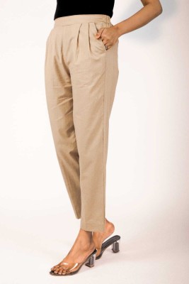 Mirayya Enterprises Regular Fit Women Beige Trousers