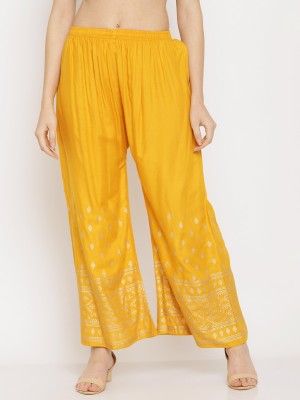 MIAZ LIFESTYLE Regular Fit Women Yellow Trousers