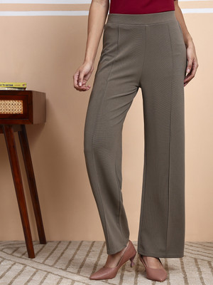 fithub Relaxed Women Silver Trousers