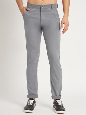 RAGZO Regular Fit Men Grey Trousers