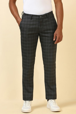 Allen Solly Slim Fit Men Grey Trousers