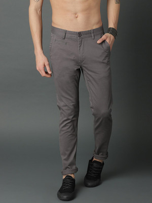 Roadster Regular Fit Men Grey Trousers