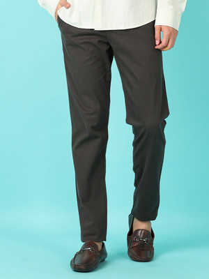 V-MART Slim Fit Men Grey Trousers