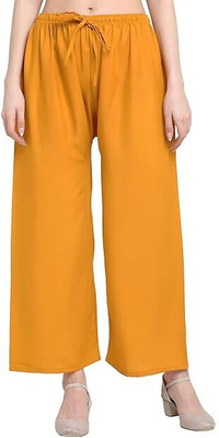 Shelly fashion Regular Fit Women Yellow Trousers