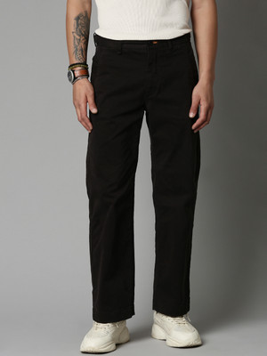 BREAKBOUNCE Regular Fit Men Black Trousers