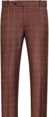 french crown Regular Fit Men Brown Trousers