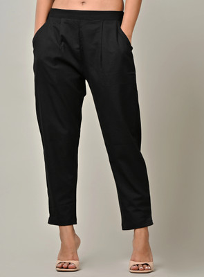 Rakshita Fashions Regular Fit Women Black Trousers
