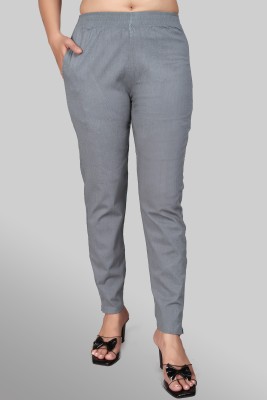 Devakii Comfort Fit Women Grey Trousers