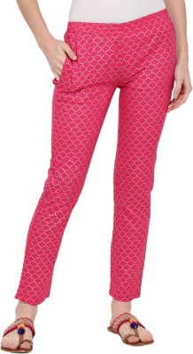 V-MART Regular Fit Women Pink, Pink Trousers