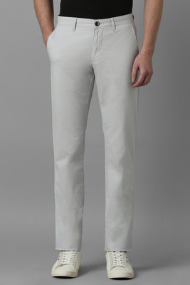 Louis Philippe Sport Tapered Men Grey Trousers