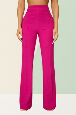 AKOTTY Comfort Fit, Regular Fit Women Pink Trousers