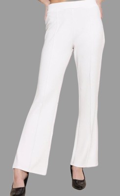 JSM COLLECTION Regular Fit Women White Trousers