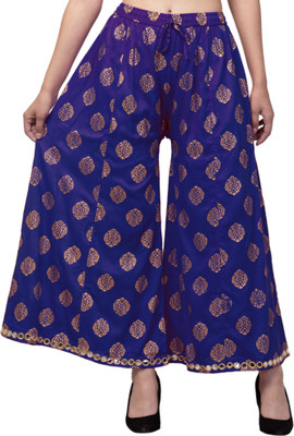 Trend Level Flared Women Blue Trousers