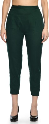 24Hour Fashion Regular Fit Women Green Trousers