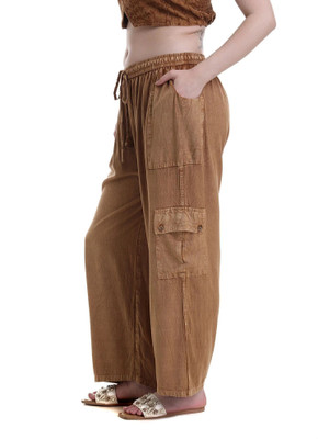 Label Of Lalaji Garments Relaxed Women Brown Trousers