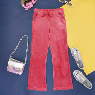 Pantaloons Junior Regular Fit Girls Pink Trousers