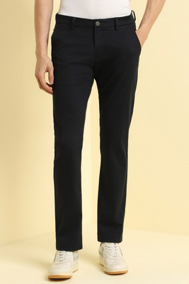 Allen Solly Slim Fit Men Black Trousers
