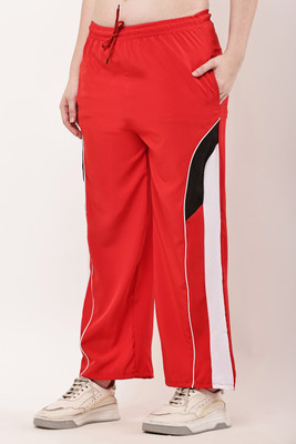 MYLOOKUP Regular Fit Women Red Trousers