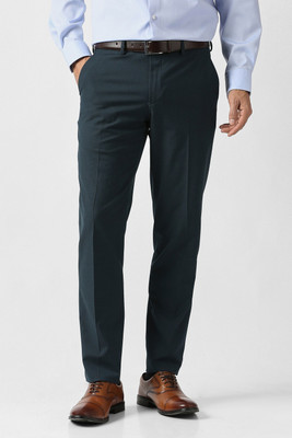 VAN HEUSEN Slim Fit Men Dark Blue Trousers