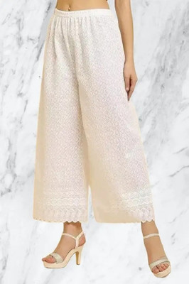 Ani enterprises Regular Fit Women White Trousers
