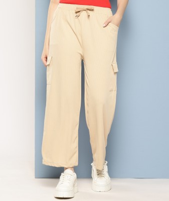 MUHURATAM Regular Fit Girls Beige Trousers