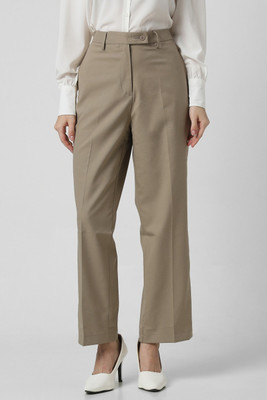 VAN HEUSEN Regular Fit Women Beige Trousers