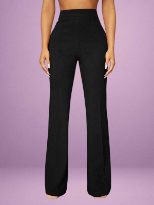 JenilEStore Comfort Fit Women Black Trousers