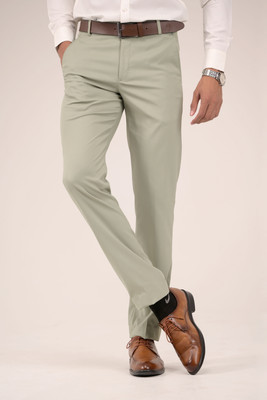scaler clothing Regular Fit Men Green Trousers