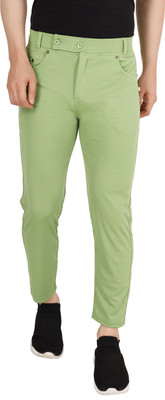 SR ENTERPISES Regular Fit Men Light Green Trousers