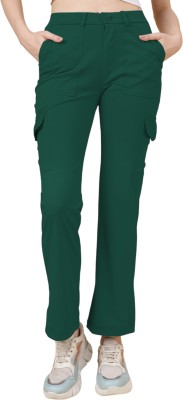 fithub Regular Fit Women Dark Green Trousers