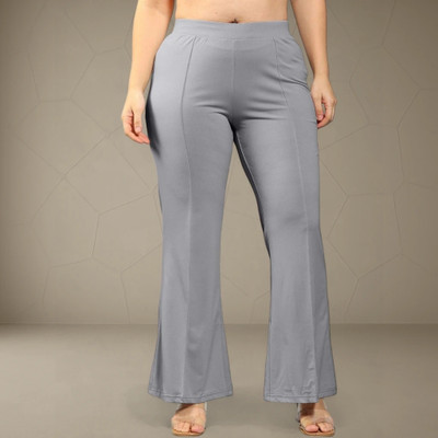 Anitafashion Loose Fit Women Grey Trousers