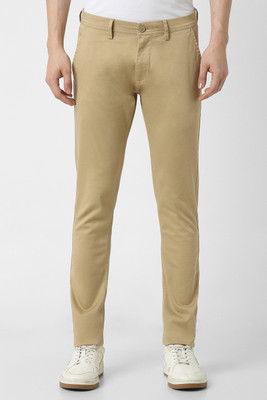PETER ENGLAND Skinny Fit Men Beige Trousers