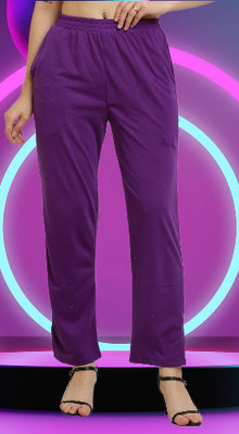 CANIDAE Regular Fit Women Purple Trousers