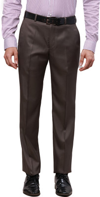 PARK AVENUE Regular Fit Men Brown Trousers