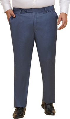 JOHN PRIDE Regular Fit Men Blue Trousers