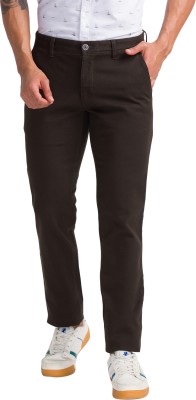 PARX Tapered Men Brown Trousers