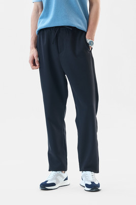 Snitch Regular Fit Men Black Trousers