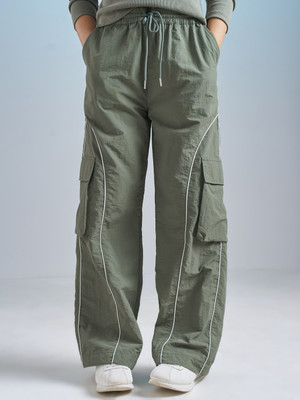 Tokyo Talkies Regular Fit Women Green Trousers