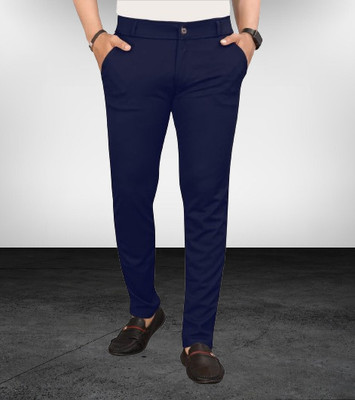 ynam Slim Fit Men Light Blue Trousers